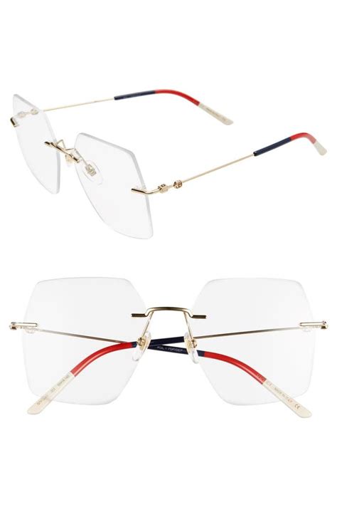 gucci rimless frames|who makes gucci frames.